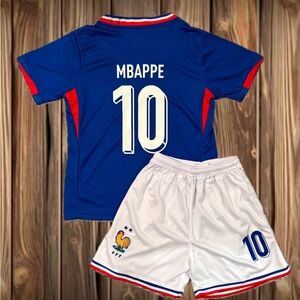 Kylian Mbappe France Youth Medium Soccer Jersey - Size 26 Age 8-9 New With Tags